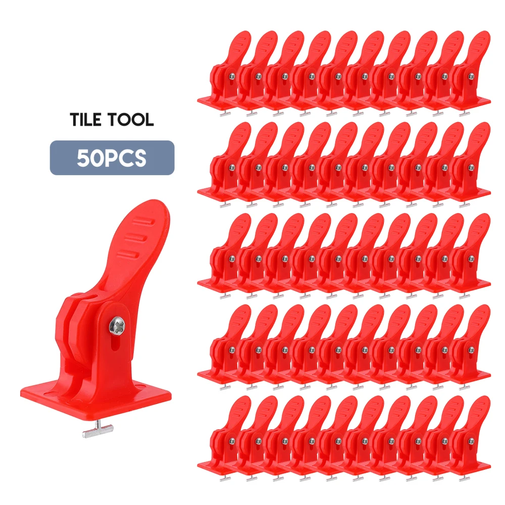 Tile Tools Quick Levelers Recycle Replaceable Needle Multi-function 50pcs Reusable Wall Ground New PP Leveling Device 50pcs