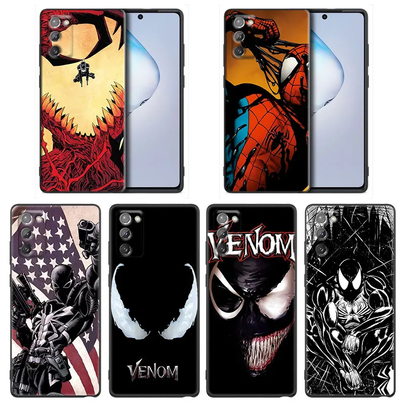 

Marvel Avengers Venom Fundas Case for Samsung A7 A52 A53 A71 A72 A73 A91 M22 M30s M31s M33 M62 M52 F23 F41 F42 5G 4G Case Capa