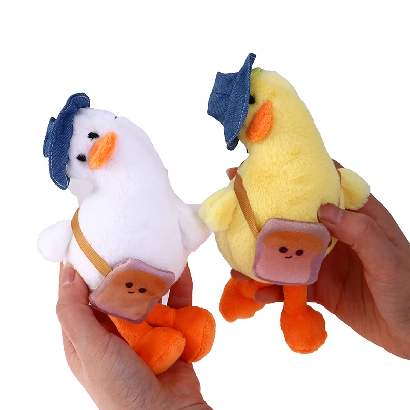 

Брелок Шея куклы с милым мультяшным изображением утки, милый плюшевый брелок для ключей для пары мальчиков и девочек, подвеска для влюбленн...