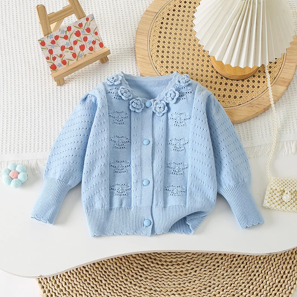 Детский трикотажный костюм из Свитера и юбки на весну осень