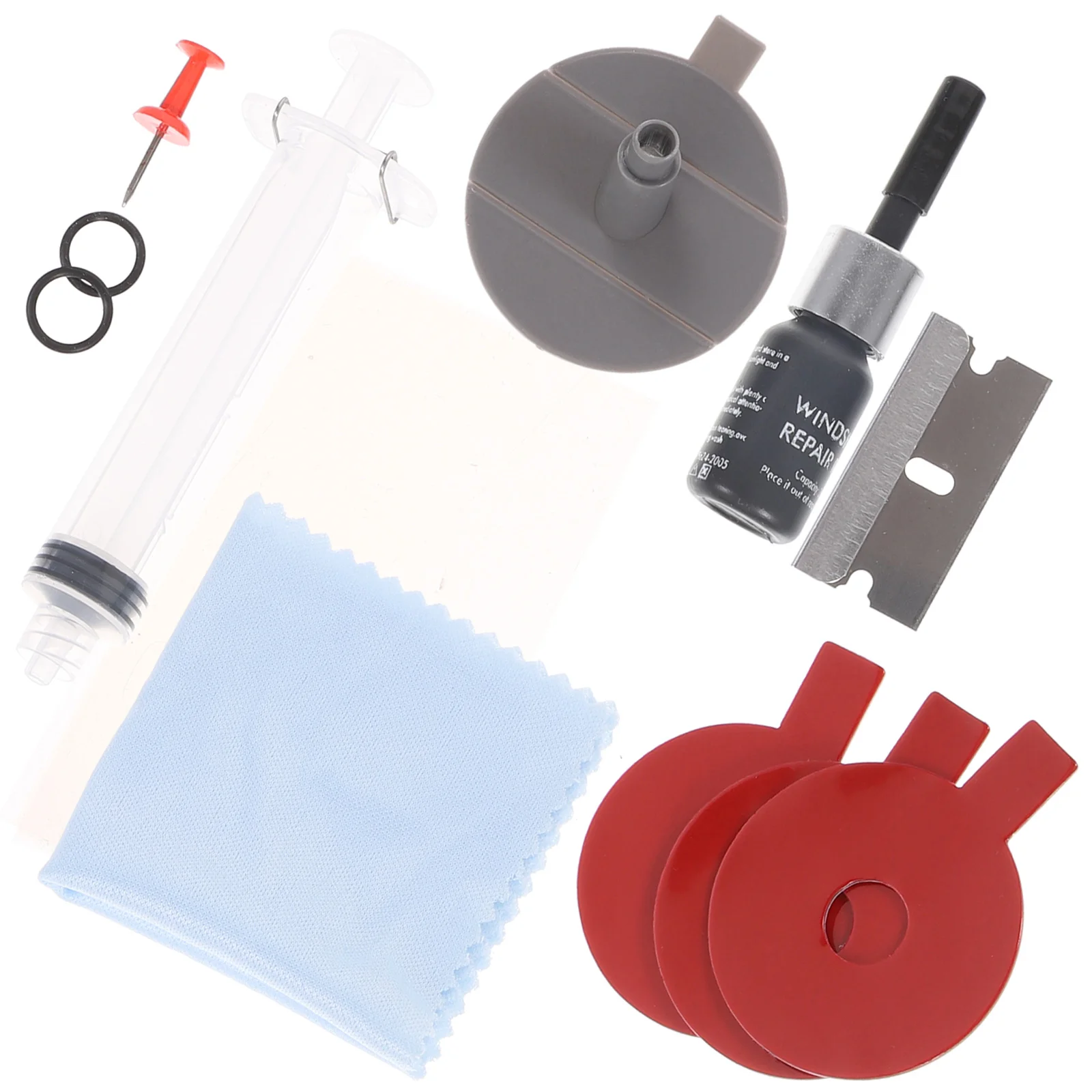 

Glass Repair Kit Automotive Tools Windshield Crack Cracks Window Chipped Mirror Abs