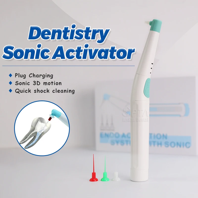 Dental Sonic Activator Root Canal Dentist Irrigator Endo Clean Endodontic Handpiece Low Vibration Odontologia Scrubber 3D Motion