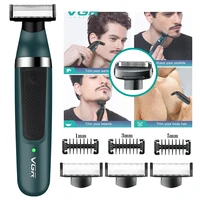 2in1 professional electric shaver for men wet dry washable beard trimmer rechargeable electric razor for men facial body shaving