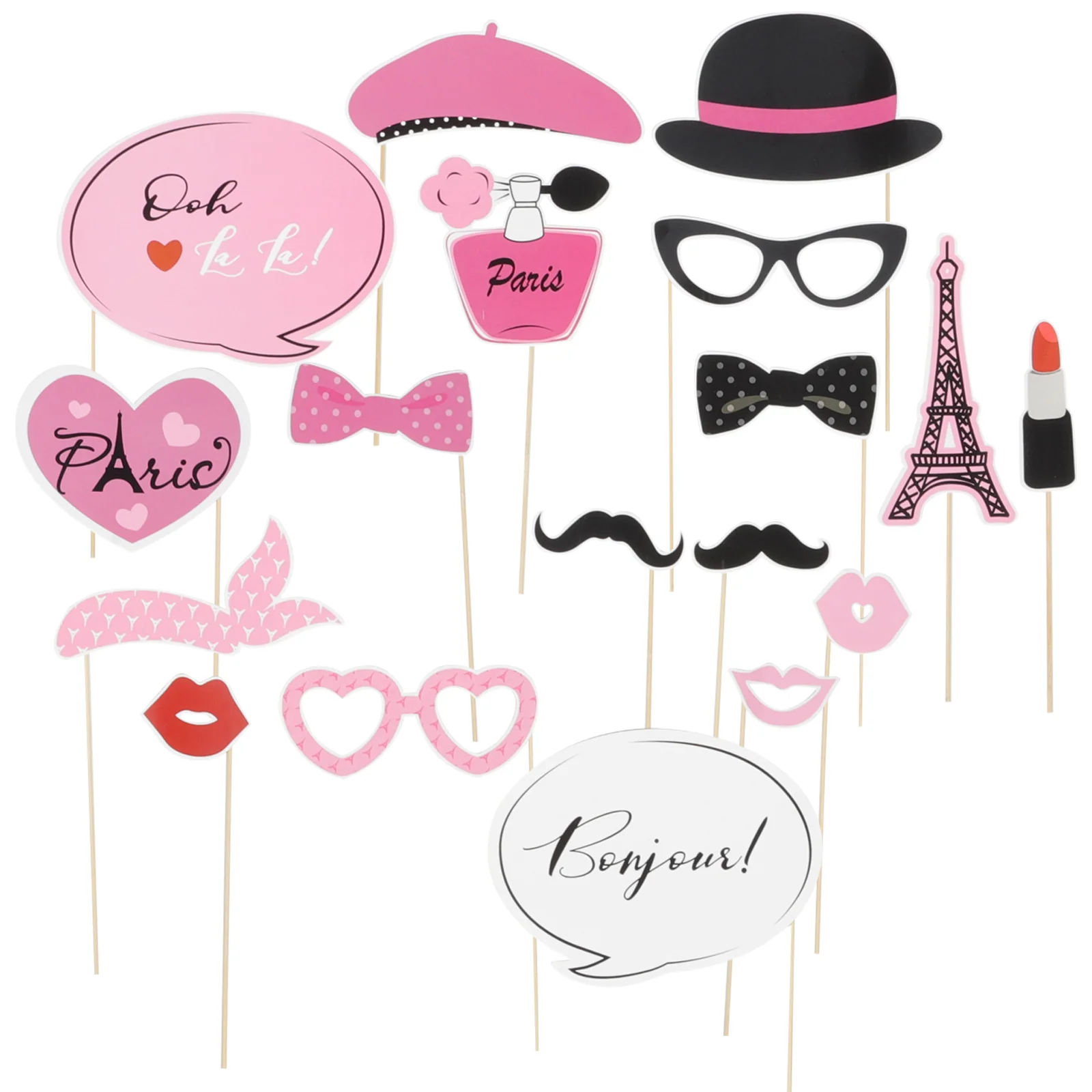 Amosfun 18 шт. комплект реквизита для фотобудки тематическое украшение вечеринки