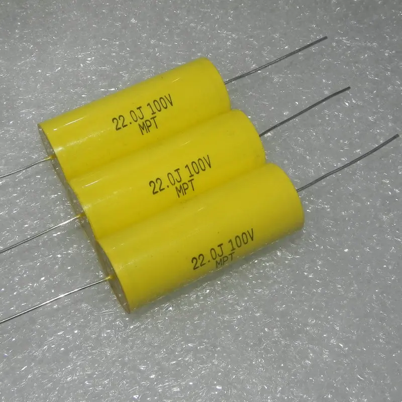 MPT 100V 22UF 226J 100VDC 22.0J MET axial frequency division film capacitor 1pcs price. |