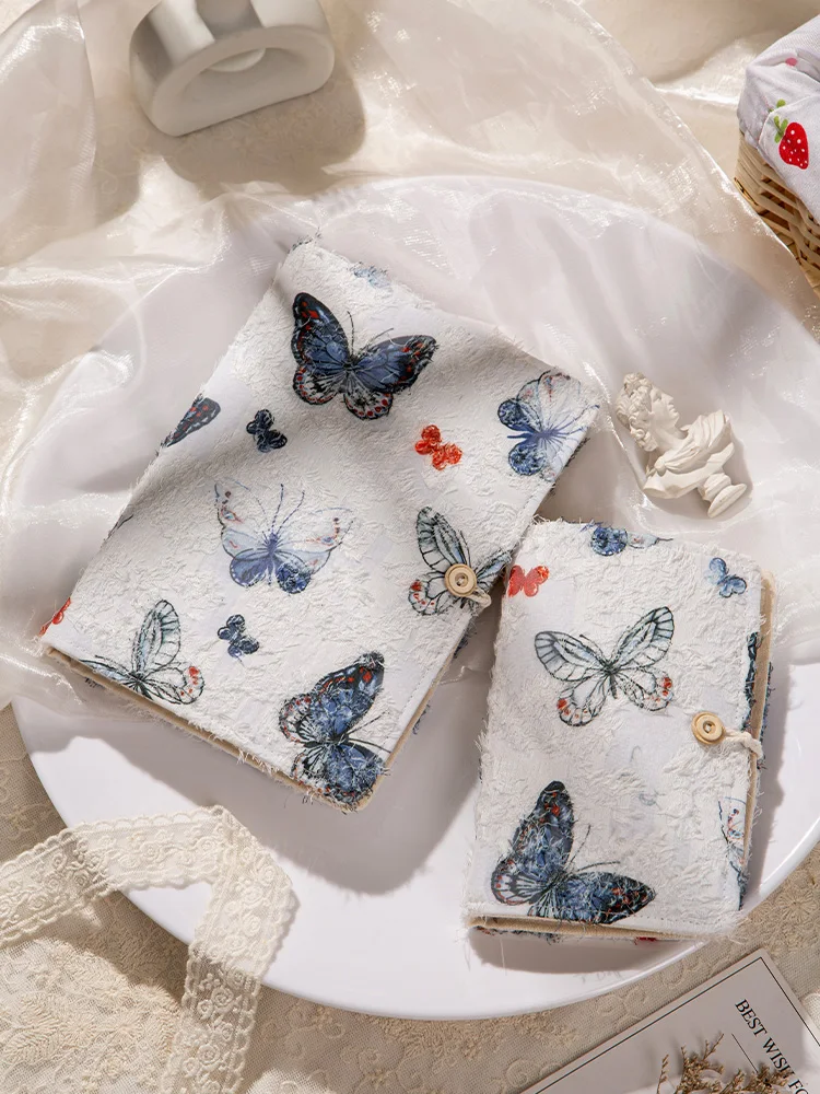 Ручной блокнот A5 серии &quotБабочки&quot свободный с листьями Женский дневник