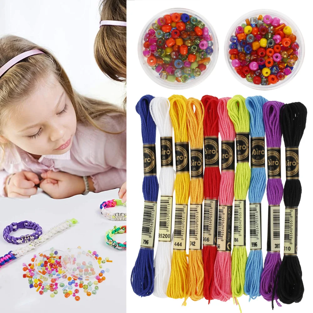 

Набор для изготовления браслетов дружбы для девочек, набор веревок для браслетов своими руками, комплект для изготовления детских ювелирных изделий, искусство и ремесла, игрушки для искусства