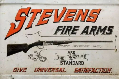 Оловянная вывеска 8 x 12 Stevens Fire Arms Винтовка Винтажные рекламные вывески Reto Сделано