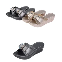 2021 summer womens fashion slippers women fashion platform high heel female flipflop shoes comfortable wedge sandals