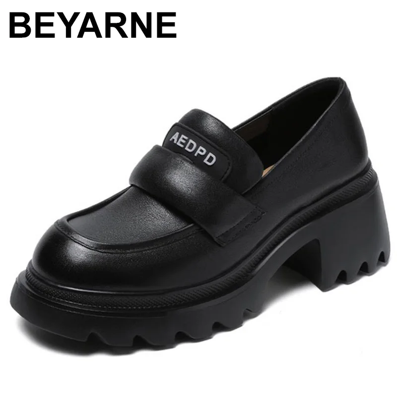 

Hoes женская летняя Этническая танкетка из натуральной кожи 6,5 см с круглым носком и нескользящим покрытием