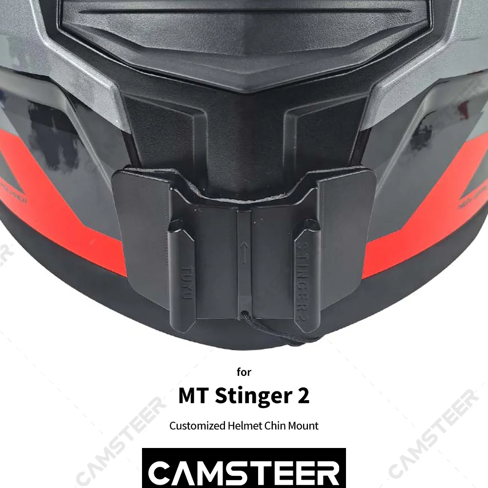 Фото Алюминиевое крепление для подбородка шлема MT Stinger 2, для GoPro Hero 13 12 11 10 9 Insta360 X4 X3 Ace pro DJI Action 5pro 4 3 Camera №1