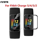 Защитная пленка для экрана для Fitbit Charge 5 4 3 Smart Band, полное покрытие с изогнутыми краями, Гидрогелевая пленка (не стекло)