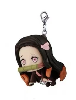 Фото Масштабная модель Gacha Demon Slayer Grab The Coat Corner Series Kamado Nezuko, аниме, периферийная подвеска, экшн-фигурка, игрушки №1