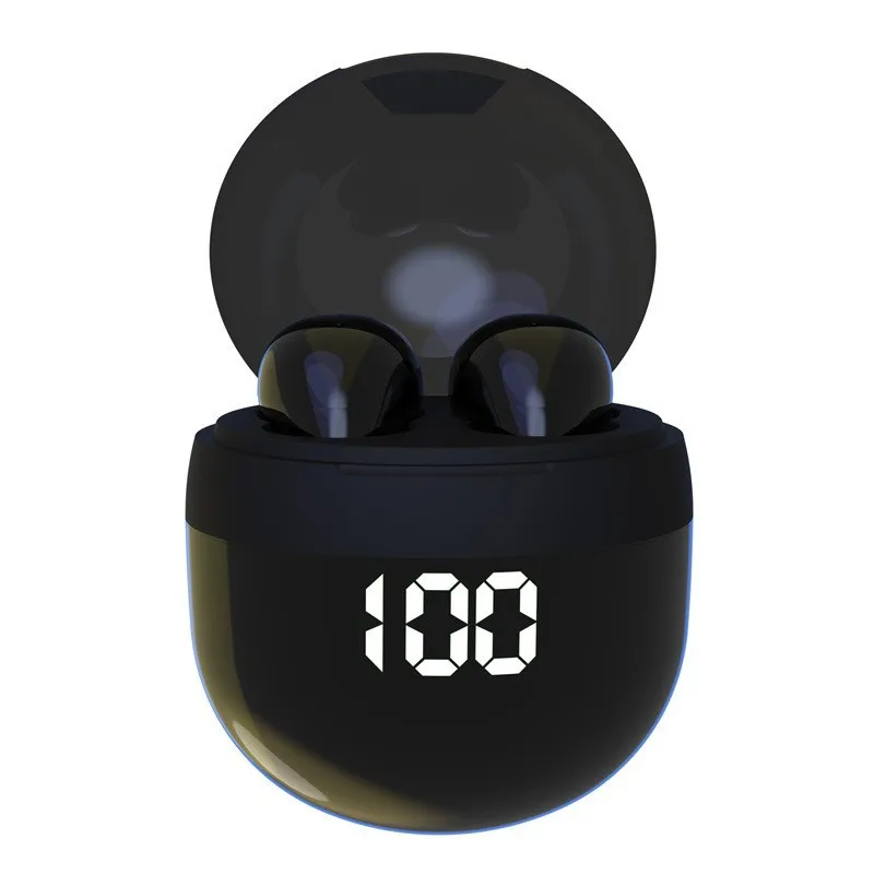 

Compact Cross Border Wireless Earphones Digital Display Noise Reduction Music Sleep Wholesale Bluetooth Earphones