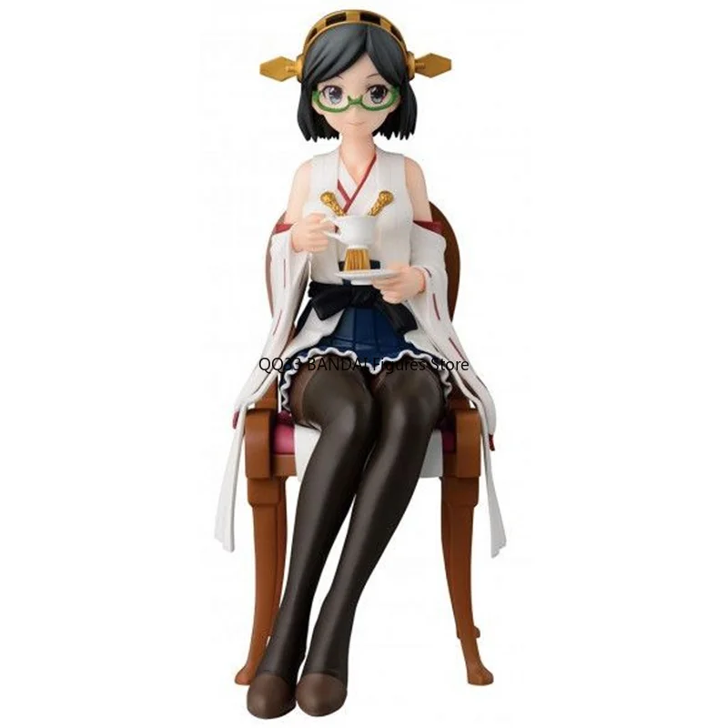 Оригинальная фигурка BANDAI из Коллекции Kantai Hiei Kirishima Haruna Kongou Suzuya Tea вечерние аниме