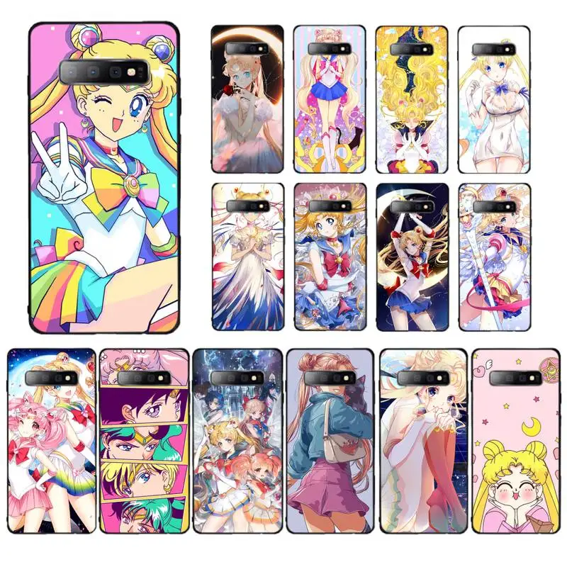 

BANDAI Sailor Moon Phone Case for Samsung S10 21 20 9 8 plus lite S20 UlTRA 7edge