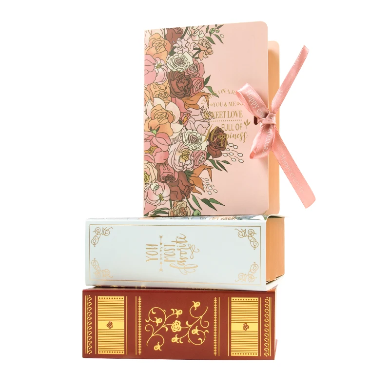 5 упаковок подарочных коробок в форме книги joy-enlife