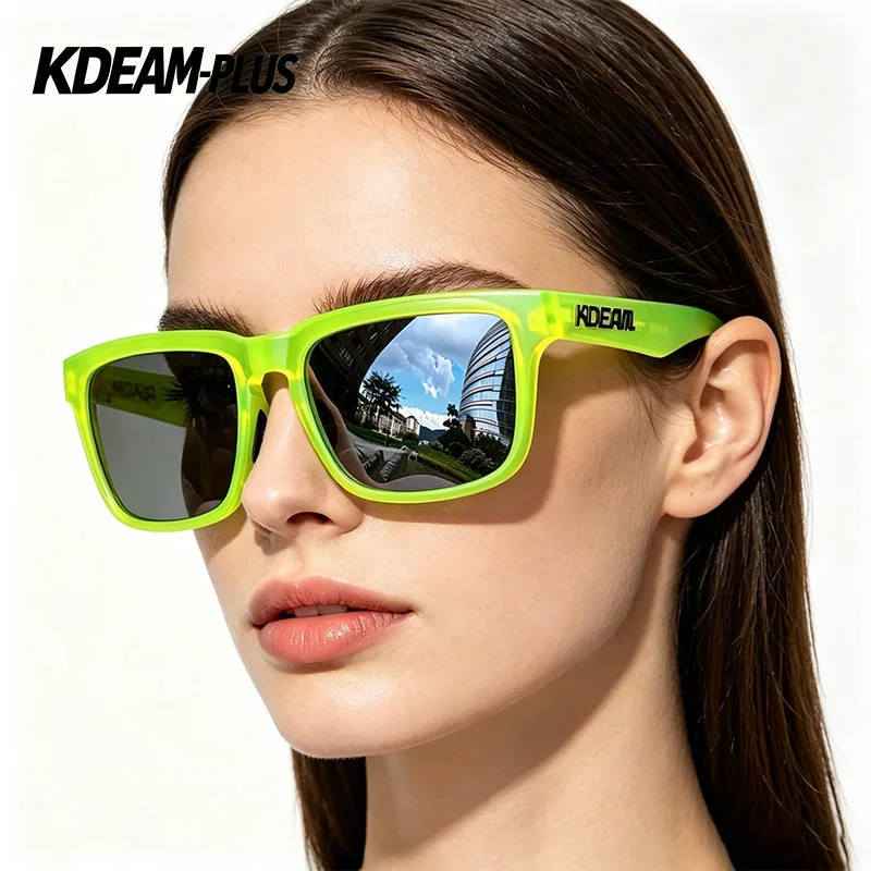Фото Солнцезащитные очки KDEAM Extra Large Size PLUS для женщин и мужчин, поляризационные, фотохромные, для вождения, ночного видения, подходят для широкого лица №1