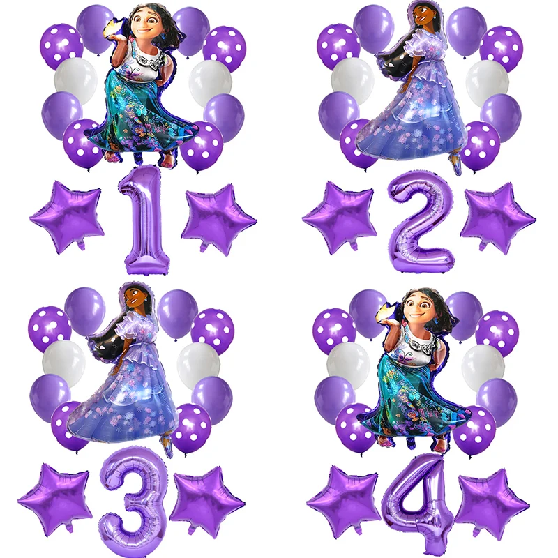 

7 шт., декоративные шары в виде цифр, 32 дюйма