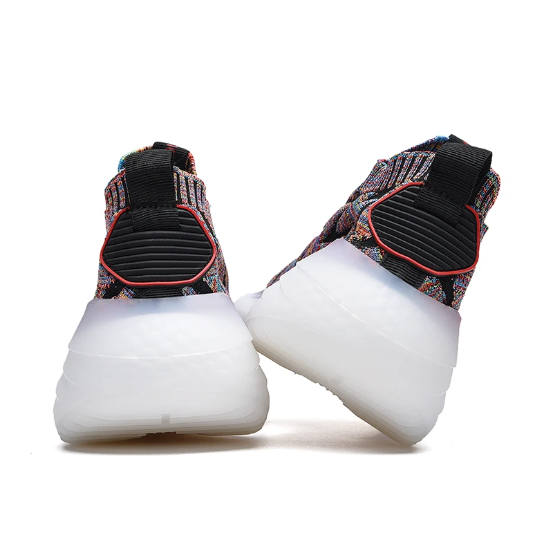 Men sport Running Shoes soft sole Big size Breathable Autumn mesh Marathon light sole Men's Sport socks shoes tenis masculino