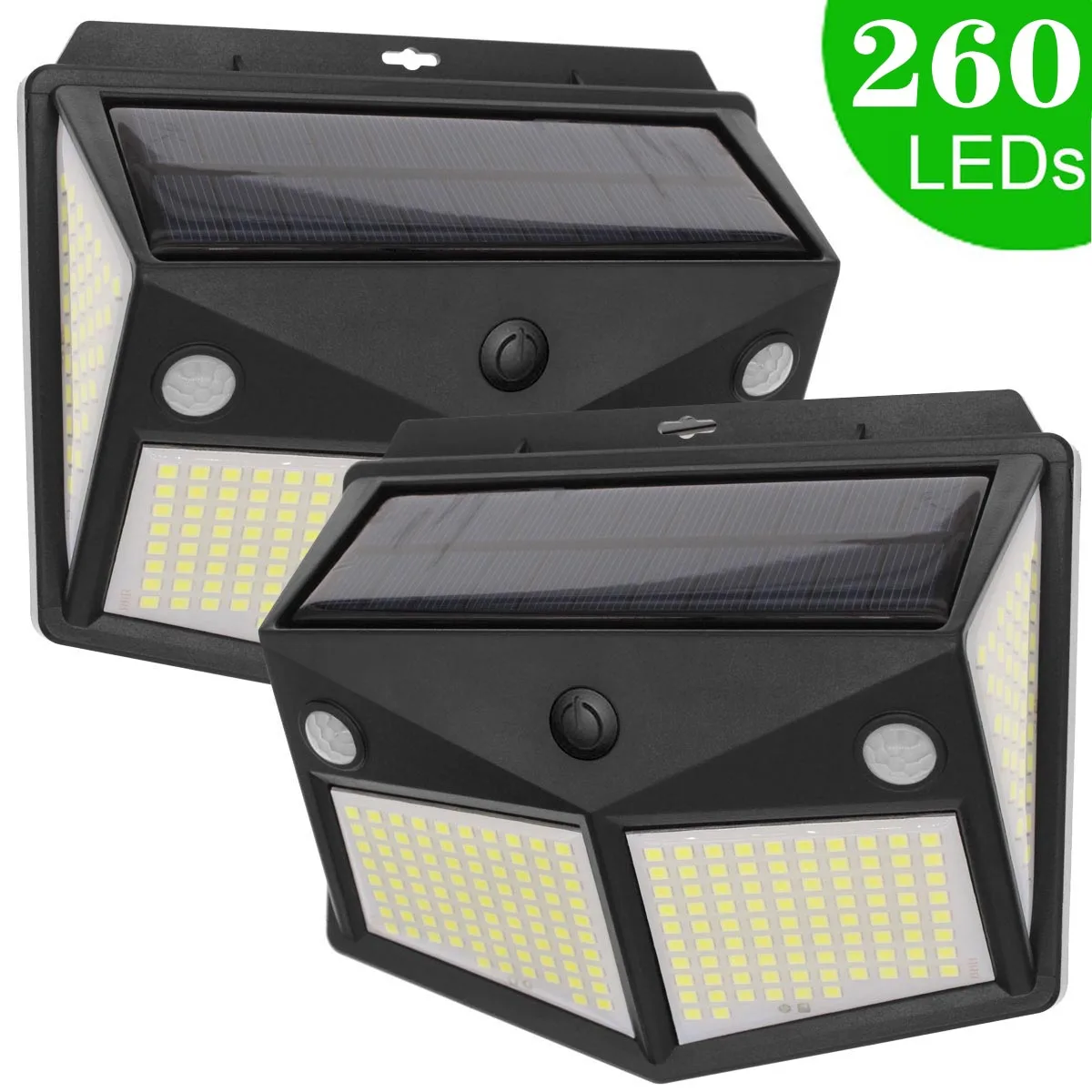 Уличная Светодиодная лампа на солнечной батарее 3 режима с внешним датчиком