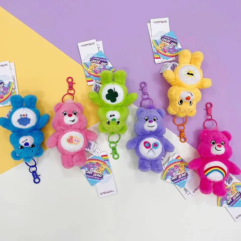 Плюшевый брелок Care Bears Радужный медвежонок - мягкий и милый аксессуар — изображение товара