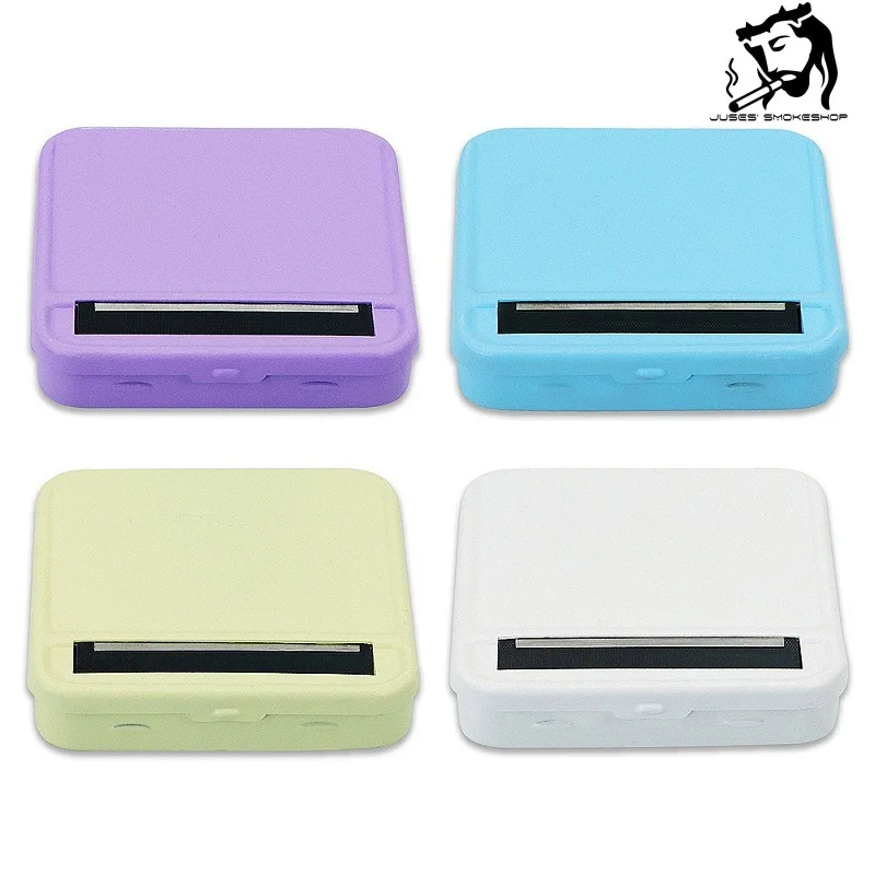 

JUSES' SMOKESHOP 70mm Multicolor Metal Luminous Tobacco Vanilla Weed Cigarette Case Smoking Accessories Party Decorations