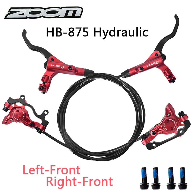 

ZOOM Bicycle Hydraulic Disc Brake HB-875 Mountain Bike Brakes Set Aluminum Alloy 160mm MTB Brake Calipers/Handle Bike Part