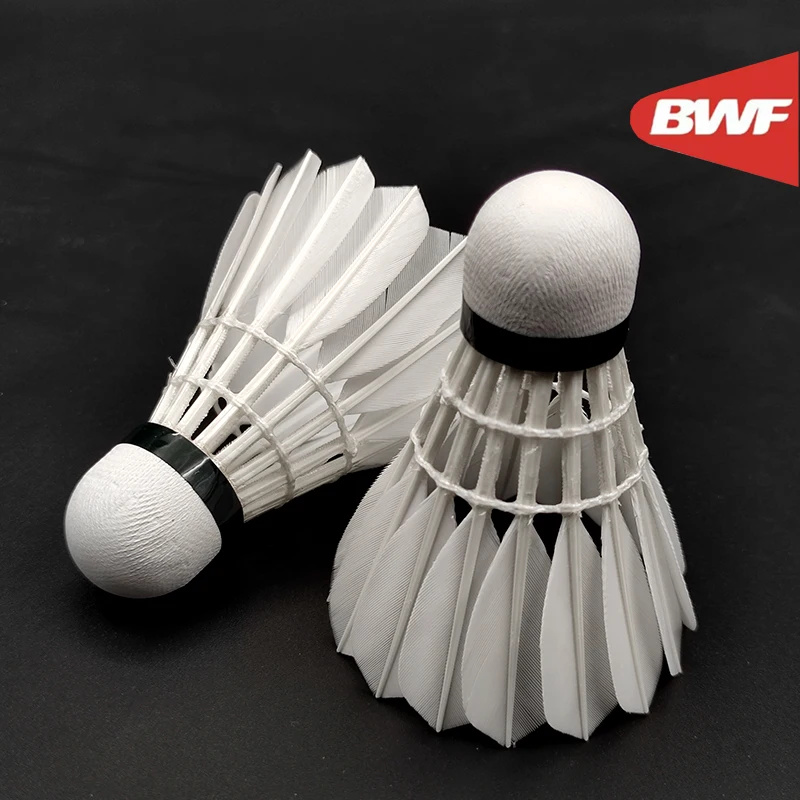 Фото Dmantis Professional Class BWF Approved D80 Воланы для бадминтона Высокопрочный 3в1 Мяч из гусиных перьев Натуральное дерево Корк Спортивные №1