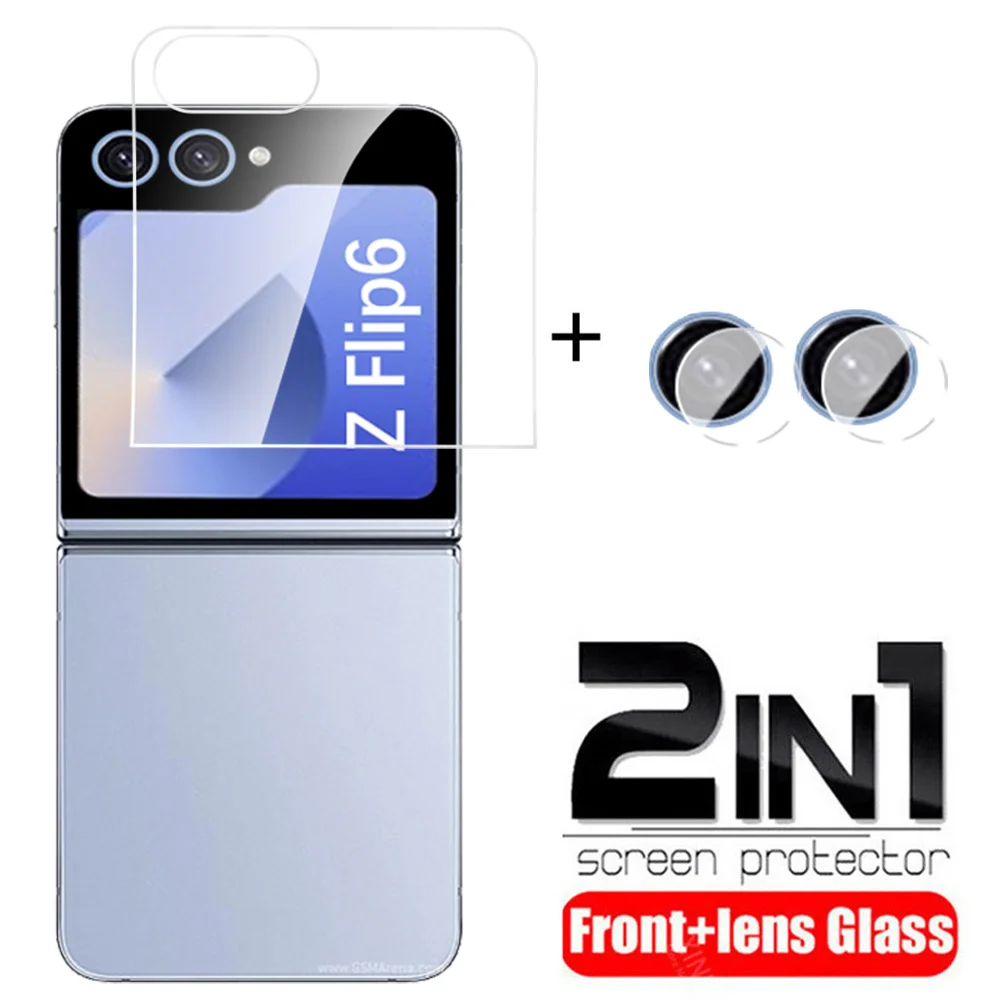 Защитная пленка для объектива от 2 до 1 Заднее защитное стекло Samsung Galaxy Z Flip6 Flip5 5G