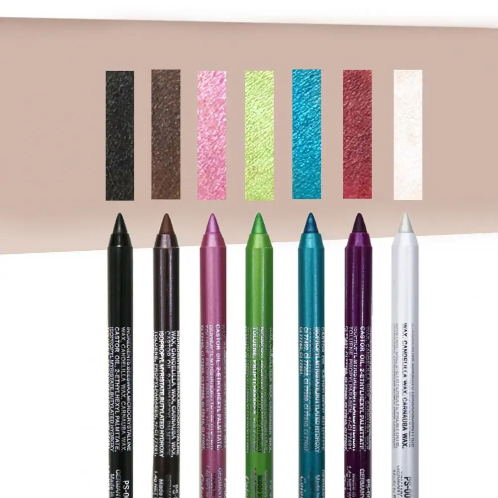 Colorful Eyeshadow Pen Black White Blue Eye Liner Pen Cream Makeup Cosmetics For Women