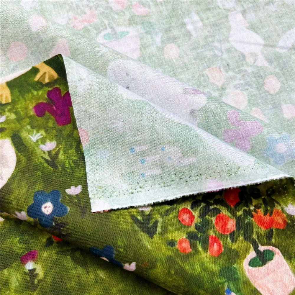 Картина маслом трава кошка утка хлопчатобумажная ткань с принтом рот шляпы для