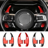 car styling for ford mustang 2015 2016 2017 2018 2019 2020 steering wheel shift paddle trim for ford mustang interior stickers