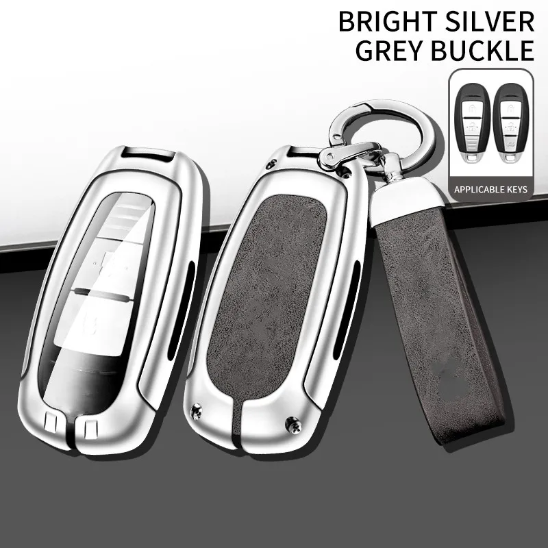 

Zinc Alloy+Leather+TPU Car Key Bag Key Chain For Suzuki Vitara Alivio S-CROSS Swift Sport Kizashi 2015 2016 2018 Accessories