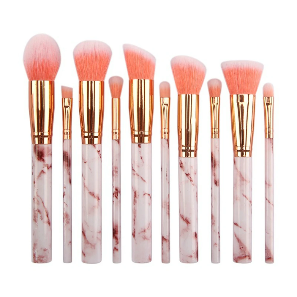 

Imitation Marble Grab Powder Soft Private Label Makeup Brush Set Custom Bulk Make up Beauty