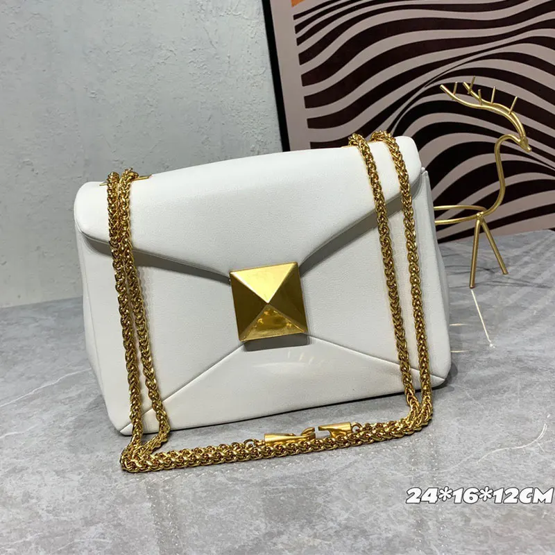 Classic women chain bag fashion small square bag shoulder crossbody purse simple casual Retro Design ladies handbag