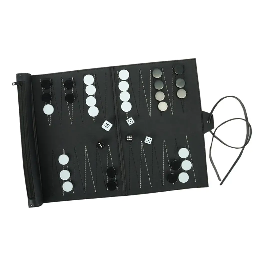 Классический семейный свернутый нарды из искусственной кожи для взрослых и