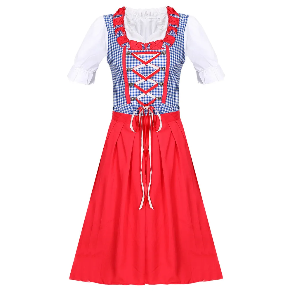 Женское традиционное немецкое платье дирндл на Октоберфест костюм для