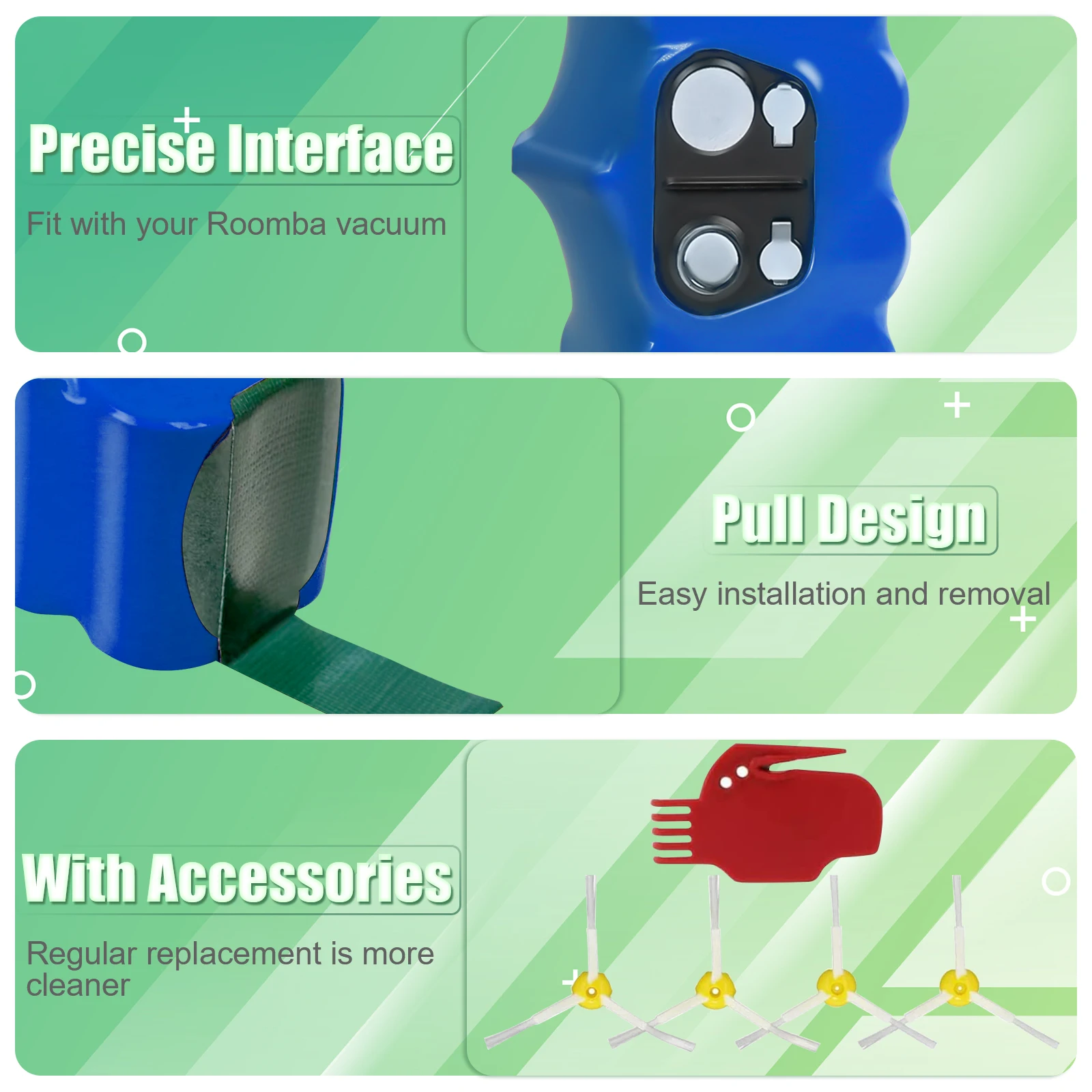 Для iRobot Roomba 500 Сменный аккумулятор 5000 мАч Li-ion 600 700 800 510 530 550 560 580 620 760 14 4 В для