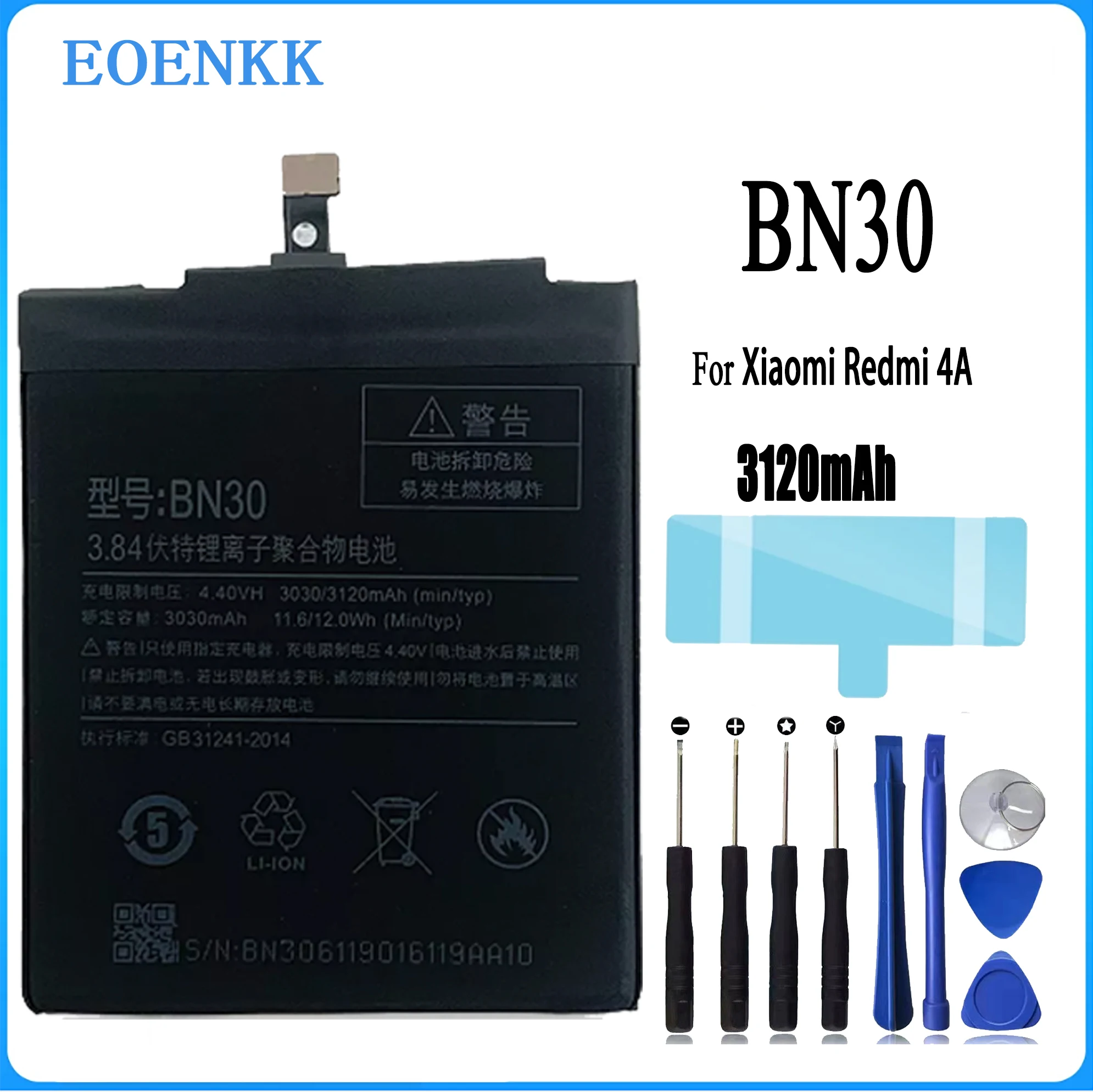 BN30 Battery For Xiaomi Redmi 4A Original Capacity Mobile Phone Batteries Bateria