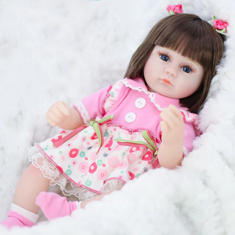 

42cm Imitation Doll Toy Baby Enamel Rebirth Doll Baby Soothing Sleep Doll Fashion Change Clothes Doll