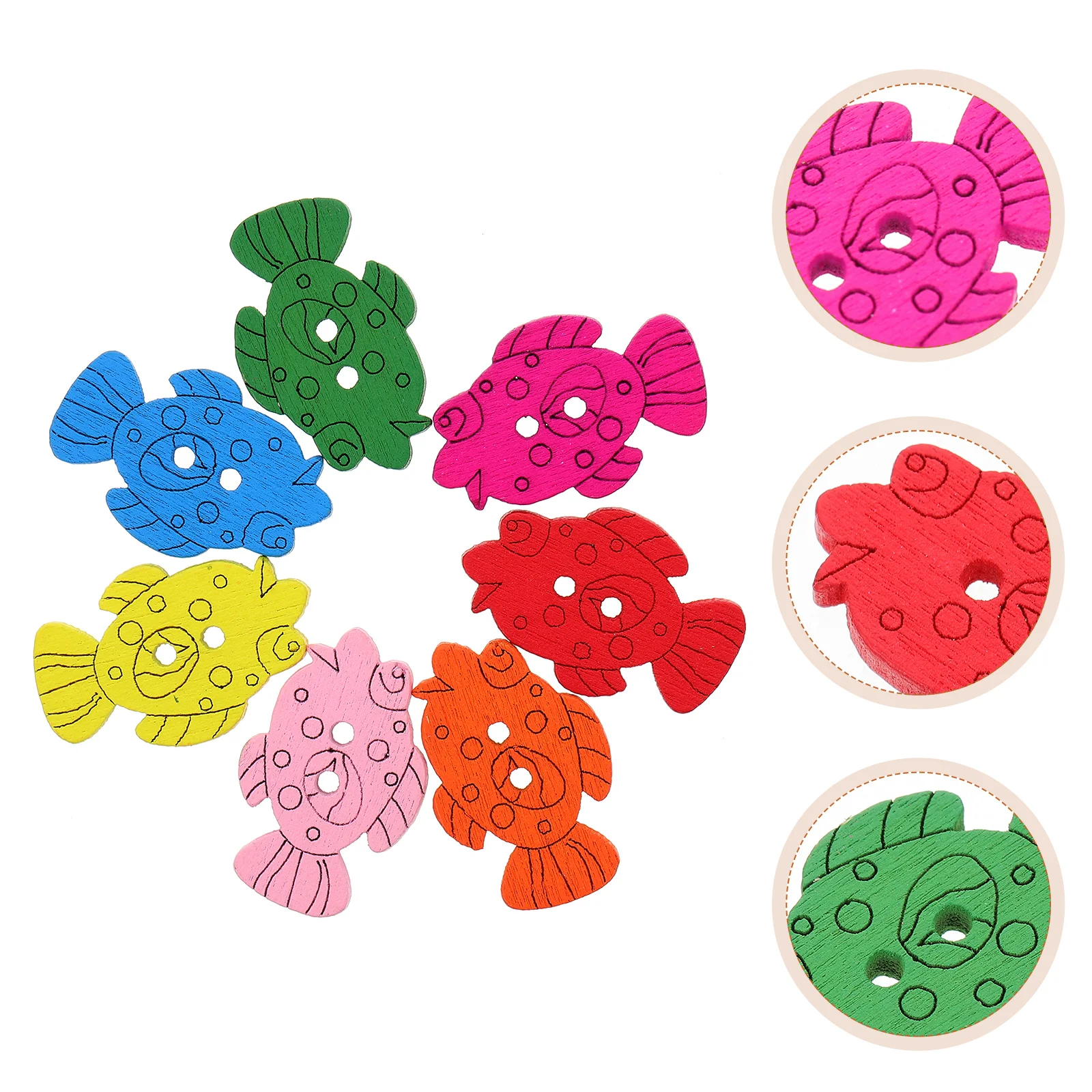 

Buttons Buttonwooden Sewing Decorative Diy Craft Animal Cartoon Kidswood Scrapbooking Cardmakingclothes Coat Clothing Printing