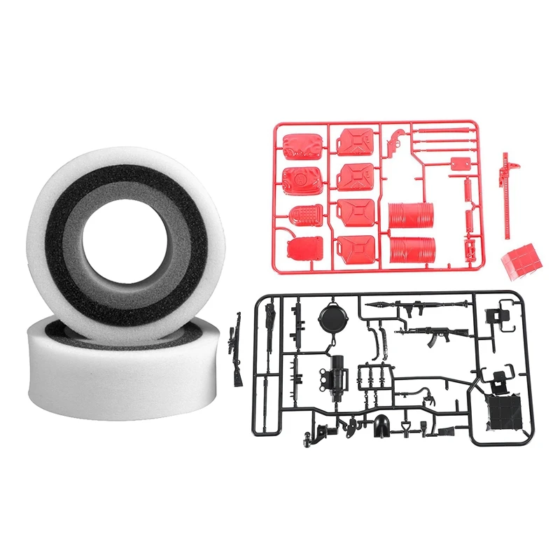 

1 Set Decoration Tools For RC Car Truck Parts & 2 Pcs 55-119Mm Insert Inlay Foam Sponge