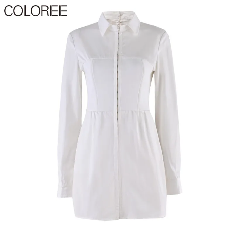 

Korean Fashion Women Clothing 2023 New Arrivals Casual Elegant Long Sleeve White Shirt Dresses Fall Outfits Vestido Fiesta