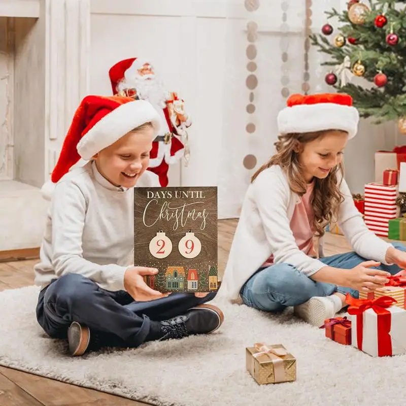 Рождественский календарь обратного отсчета декоративное украшение для