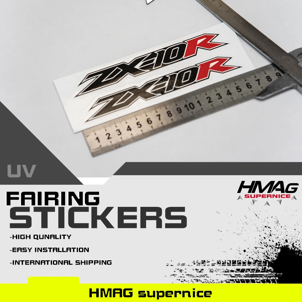 

Motorcycle Fairing Upper Fairing Decals Stickers 3M Sticker 1Pair For Kawasaki ZX10R ZX 10R