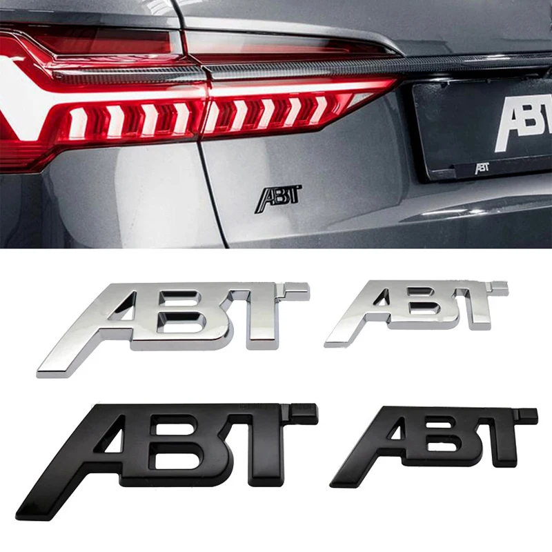 

3D Metal Car ABT Car Styling Fender Side Badge Rear Trunk Boot For Logo Sticker for Vw Audi Q2 Q3 Q5 Q7 A3 A4 A5 A6 A7 A8 TT R8