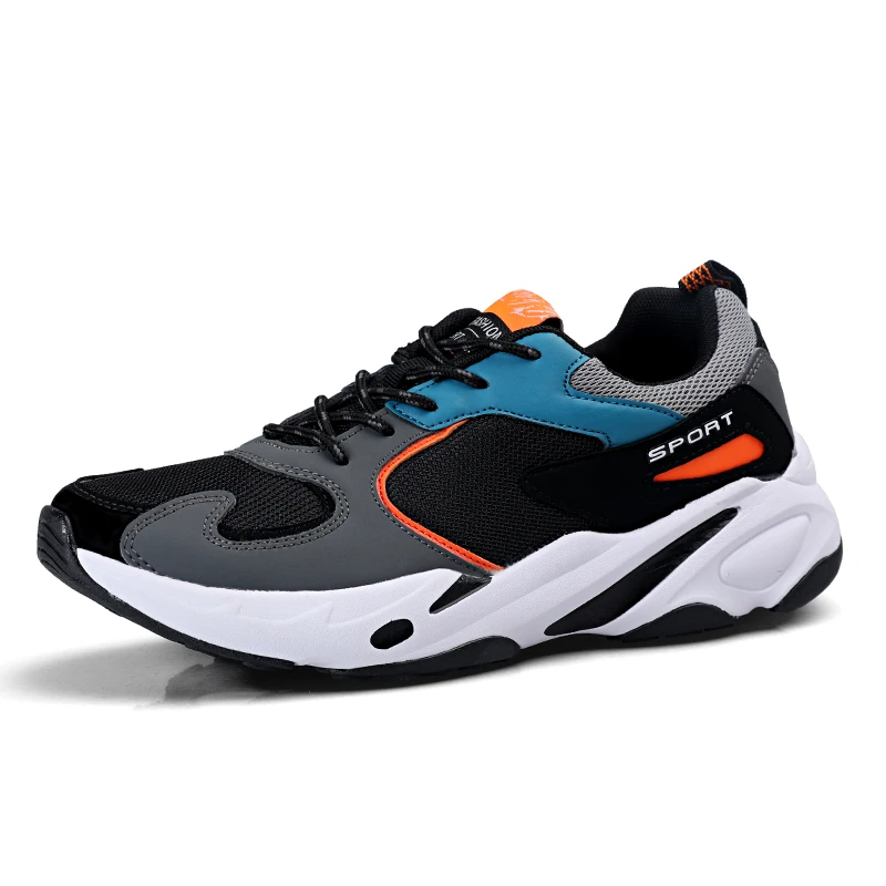 Men Running Sneakers Autumn Fashion Comfortable Non Slip Casual Sports Walking Mens Shoes Round Toe Thick Sole Zapatillas Hombre