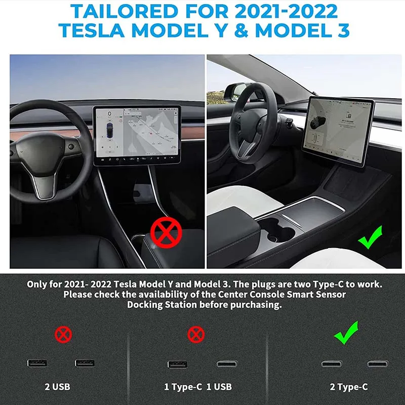 Быстрое зарядное устройство для интерьера Tesla 2022 модель 3 27 Вт | Кабели адаптеры и