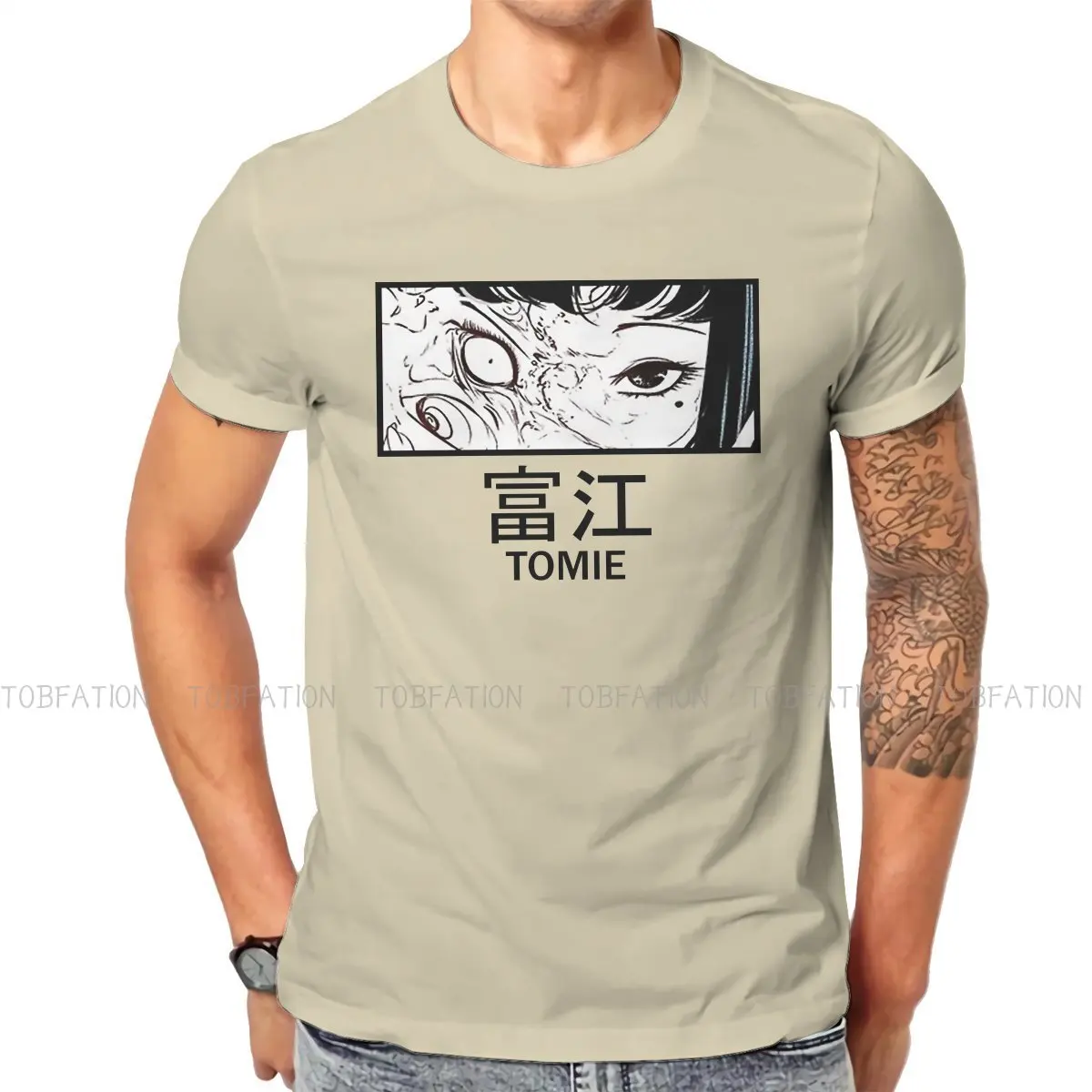 

Junji Ito Man TShirt Tomie Eyes Individuality T Shirt Harajuku Streetwear New Trend